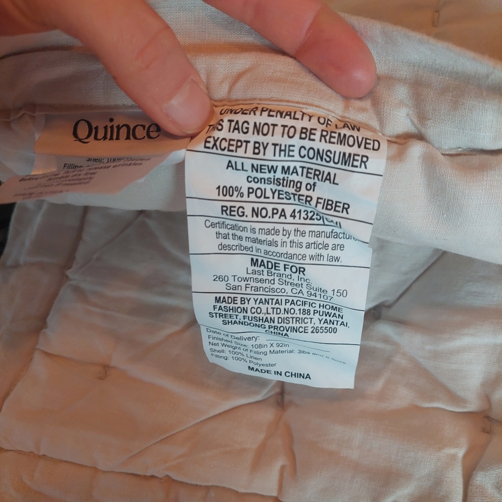 Quince Linen Sand Dream Quilt & 2 Sham Set ! Sz. King/ Cal King! (690) - Picture 13 of 15